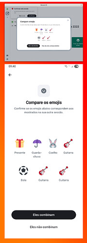 Conferindo emojis