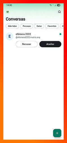 Recebendo um convite para conversar