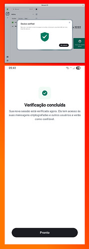 Sucesso na verificação